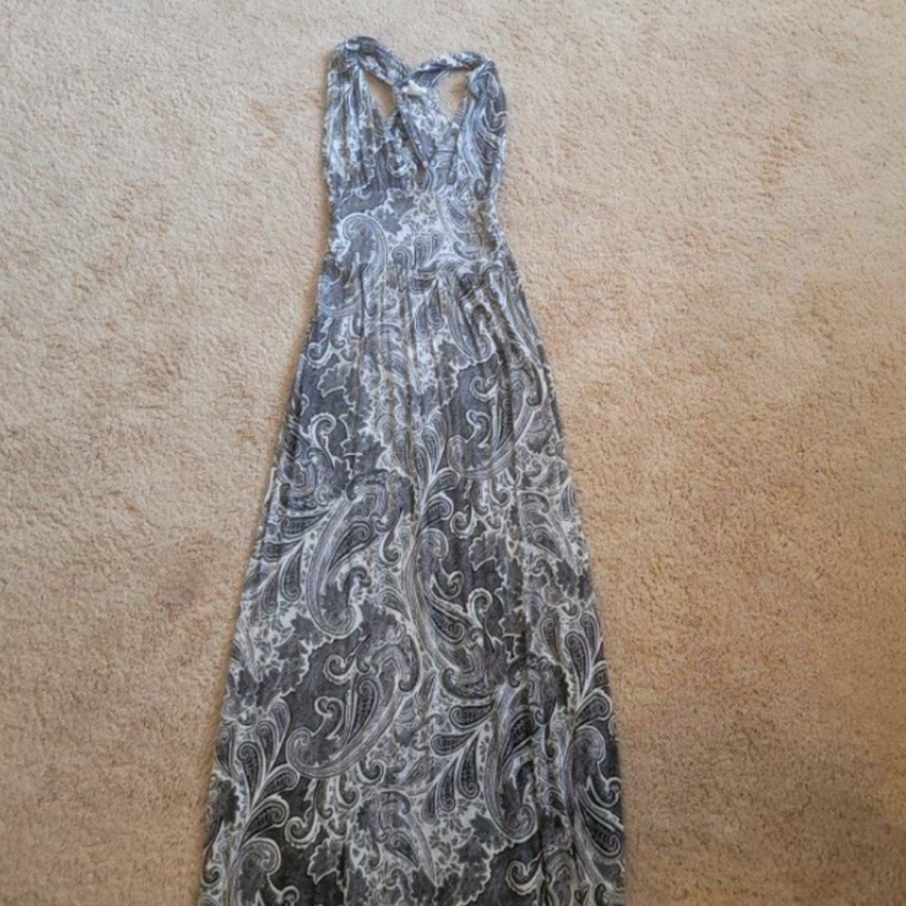 H&M Black & White Halter Dress